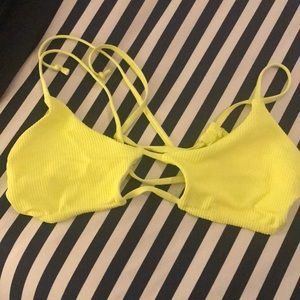 Frankie’s Bikinis Willa Bikini Top Neon